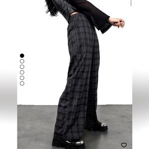 Disturbia Lilin wide leg trousers us size 8,  uk 12. BNWT Goth witch grunge.